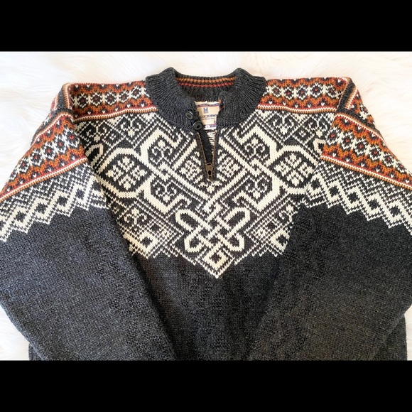 Dale Of Norway Wool half zip sweater VAIL 1999 L - Picture 3 of 7